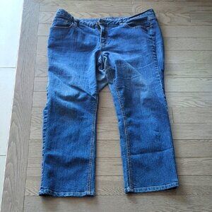 Mens George Blue Straight Leg Jeans Classic Fit Size 18 Good Condition